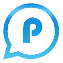 Blue WhatsApp icon